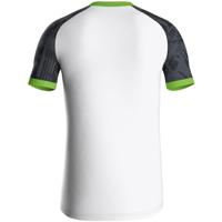 JAKO 4224 Shirt Iconic Km - Wit/Zwart/Fluogroen - XL - thumbnail