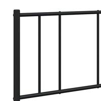 Bedframe met hoofd- en voeteneinde metaal zwart 120x200 cm - thumbnail