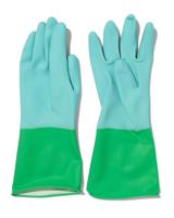 HEMA Huishoudhandschoenen latex blauw L (8-8.5) - thumbnail