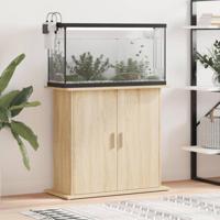 Aquariumstandaard Sonoma Eiken 81x36x73 cm Bewerkt Hout - thumbnail