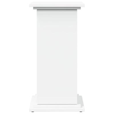 VidaXL Sokkel met opbergruimte 31x30x60 cm bewerkt hout wit - thumbnail
