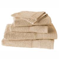 De Witte Lietaer Helene Handdoekenset met washanden Sand, 6 delig - thumbnail