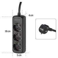 Hama Stekkerdoos 3-voudig Zwart Per 10 Stuks - thumbnail