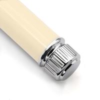 Edwin Jagger Razors Double Edge Safety Lined Rubber Coated Handle Ivory Chrome Ref.DE87RC14BL 1Stuks - thumbnail
