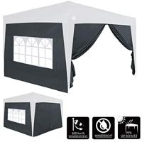 Zijwanden Set van 2 stuks Antraciet voor Capri 3x3 of Casaria vouwtent 3x6 - thumbnail