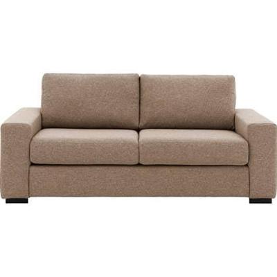 Goossens Bank Lucca bruin, stof, 2,5-zits, stijlvol landelijk