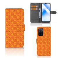 OPPO A16/A16s/A54s | Telefoon Hoesje | Batik Oranje - thumbnail