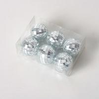 Boltze Home Kerstbal disco glas 5x5cm 6-delig - thumbnail