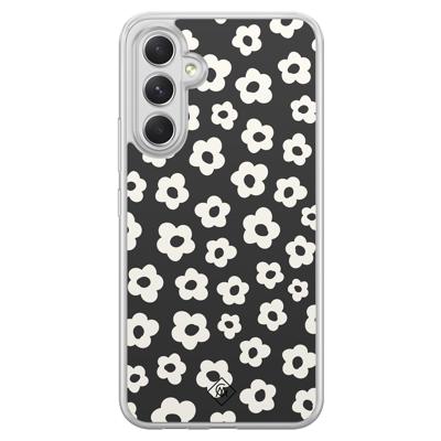 Samsung Galaxy A54 hybride hoesje - Retro bloempjes Samsung Galaxy A54 hybride hoesje - Retro bloempjes