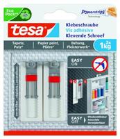 tesa 77775 Zelfklevende schroef verstelbaar Wit Inhoud: 2 stuk(s) - thumbnail
