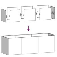 Plantenbak roestig 120x40x40 cm weervast staal - thumbnail