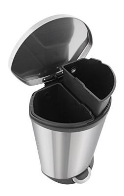 EKO pedaalemmer shell 2x22 l matzilverkleurig