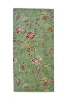 Pip Studio Pip Studio Secret Garden douchelaken Groen 70x140 cm - thumbnail