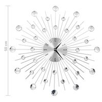 VidaXL Wandklok met quartz-mechanisme 50 cm modern ontwerp - thumbnail