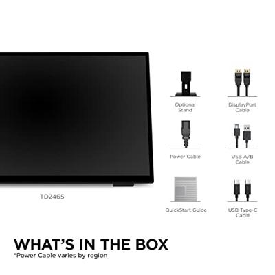 Viewsonic TD2465 Touchscreen monitor Energielabel: D (A - G) 60.5 cm (23.8 inch) 1920 x 1080 Pixel 16:9 7 ms HDMI, DisplayPort, USB, Audio-Line-in,