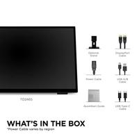 Viewsonic TD2465 Touchscreen monitor Energielabel: D (A - G) 60.5 cm (23.8 inch) 1920 x 1080 Pixel 16:9 7 ms HDMI, DisplayPort, USB, Audio-Line-in, - thumbnail