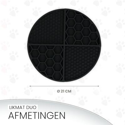 Eat Slow Live Longer Lick Mat Dimensions Circle  Grey