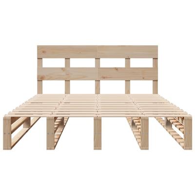 Bedframe zonder matras massief grenenhout 160x200 cm