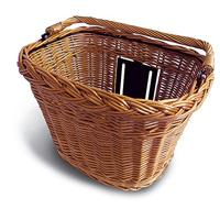 Basil bremen wicker kf - fietsmand - voorop - natuur - thumbnail