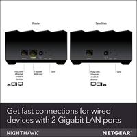 Netgear MK62-100PES netwerkextender Netwerkzender & -ontvanger 10,100,1000 Mbit/s Zwart - thumbnail