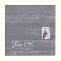 Sigel SI-GL403 Glasmagneetbord Artverum LED Light 480x480x15 Betondesign - thumbnail