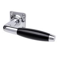 De Oude Deurklink Deurklink - Klassiek glanzend nikkel vierkant rozet - thumbnail