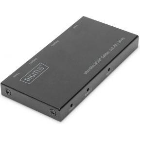 Digitus DS-45322 2 poorten HDMI-splitter LED-weergave, Met metalen behuizing, Ultra HD-geschikt 4096 x 2160 Pixel Zwart Digitus DS-45322 2 poorten HDMI-splitter LED-weergave, Met metalen behuizing, Ultra HD-geschikt 4096 x 2160 Pixel Zwart