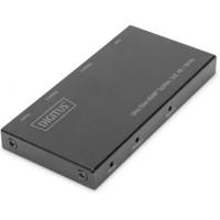 Digitus DS-45322 2 poorten HDMI-splitter LED-weergave, Met metalen behuizing, Ultra HD-geschikt 4096 x 2160 Pixel Zwart - thumbnail