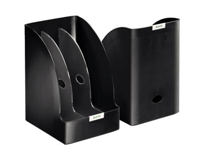 Tijdschriftcassette Leitz plus jumbo zwart | 3 stuks