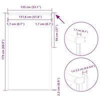 Rolgordijn verduisterend 135x175 cm stofbreedte 131,6 cm beige - thumbnail