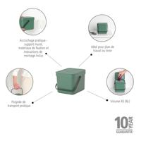 Brabantia Sort & Go afvalbak 6L Groen - thumbnail