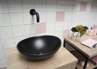 Waskom keramiek mat zwart 40x33x14.5cm - thumbnail