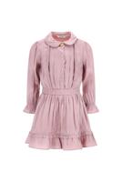 Le Chic winter jurk meisjes - roze - Swanta - silky, ruffle - thumbnail