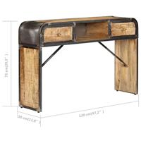 Dressoir 120x30x75 cm massief mangohout - thumbnail