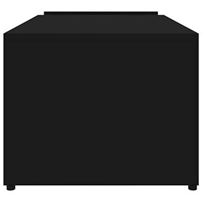 Salontafel 90x45x35 cm bewerkt hout zwart