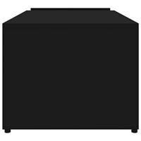 Salontafel 90x45x35 cm bewerkt hout zwart - thumbnail