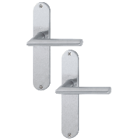 Hoppe deurbeslag Amsterdam blind afgerond E1400Z/302 rvs - thumbnail