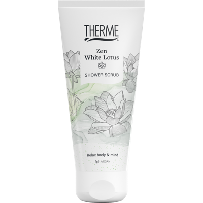 Therme Zen white lotus shower scrub 200 Milliliter Therme Zen white lotus shower scrub 200 Milliliter