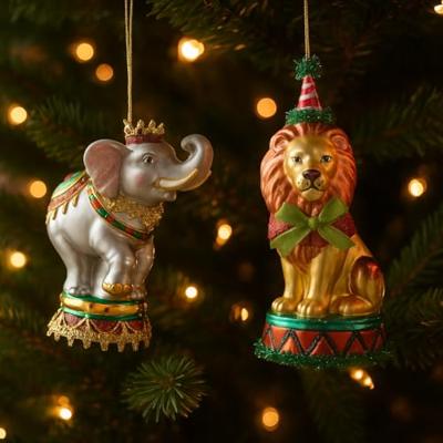 Decoris kersthanger glas circus dier - assortiment
