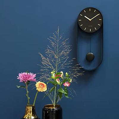 Karlsson Wandklok PendulumCharm zwart - Ø 20 x 50cm - KA5822BK