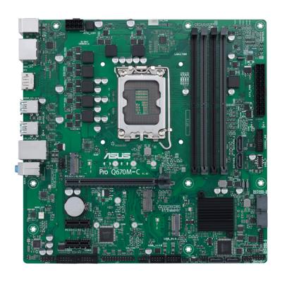 Asus PRO Q670M-C-CSM Moederbord Socket Intel LGA 1700 Vormfactor Micro-ATX Moederbord chipset Intel® Q670