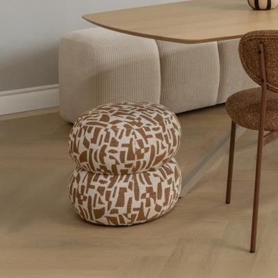 Woood Anic poef Bruin Woood Anic poef Bruin