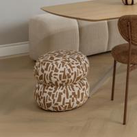 Woood Anic poef Bruin - thumbnail