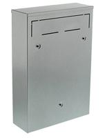 Burg Wächter 61020 POCKET 5871 SI Brievenbus Staal Zilver Sleutelslot - thumbnail