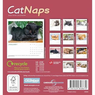 Cat Naps Deskkalender 2026