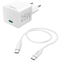 Hama USB-oplader 25.00 W 1x USB-C Wit Binnen - thumbnail