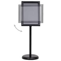 VidaXL Posterstandaard a3 aluminiumlegering zwart - thumbnail