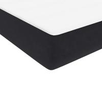 Boxspring met matras fluweel zwart 140x210 cm - thumbnail