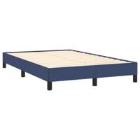 Boxspring met matras stof blauw 140x200 cm - thumbnail