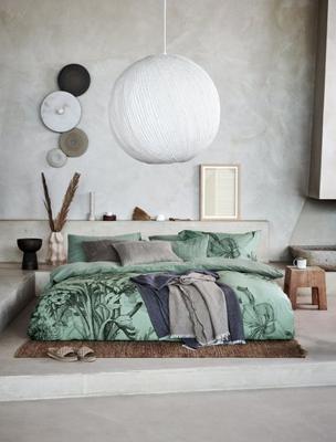 Vandyck Vandyck Night Bloom Smoke Green 1-Persoons (140X200/220 + 1 Sloop)